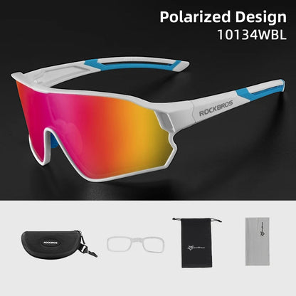 Ochelari de soare polarizați ROCKBROS, ochelari de protecție pentru sport, ochelari pentru bicicletă, drumeții în aer liber, camping, golf, ochelari de ciclism, UV400