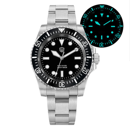 Watchdives WD1680Q V2 Men Watch VH31 Sweep Second Quartz Movement AR Sapphire Luminous BGW9 20Bar Waterproof Steel Wristwatches