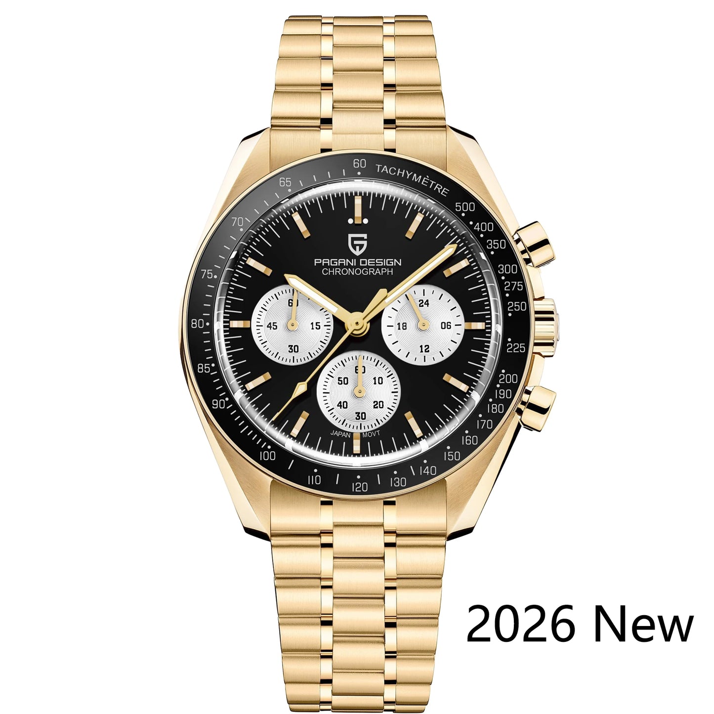 PAGANI DESIGN 2026 New Men's Watches Top Luxury Quartz Watch For Men Auto Date Speed Chronograph AR Sapphire Mirror Wrist watch