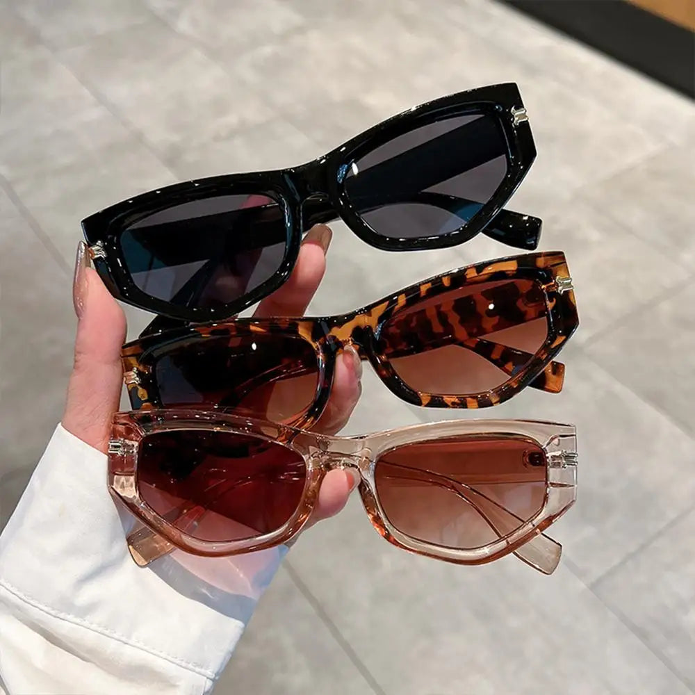 Vintage Cat Eye Sunglasses Men Women New in Fashion Irregular Gradient Eyewear Shades Luxury Brand Designer Sun Glassses 2025