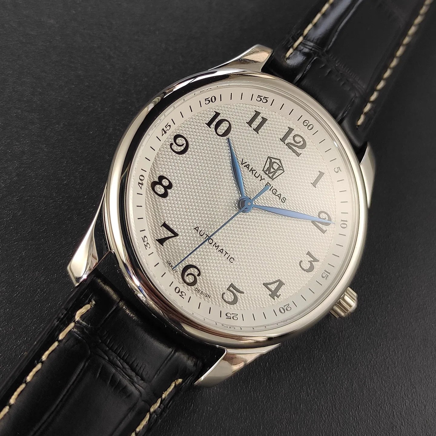 Vakuy Automatic Mechanical Watch Man's Business Auspicious Face Seagull ST2130 Movement Blue Pointer Waterproof Men's Watch