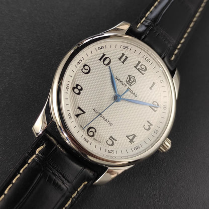 Vakuy Automatic Mechanical Watch Man's Business Auspicious Face Seagull ST2130 Movement Blue Pointer Waterproof Men's Watch