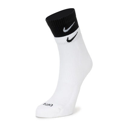 Nike Men's and Women's Socks for Fitness Training, Running, Exercise, Soft, Comfortable, Breathable Casual Socks, Mid-Calf Socks