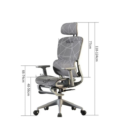 Office Chair Gaming Desk Ergonomic Computer Adjustable Armrests 3D Headrest Chair Lift Chair Back Can Tilt Back with Foot Pedals