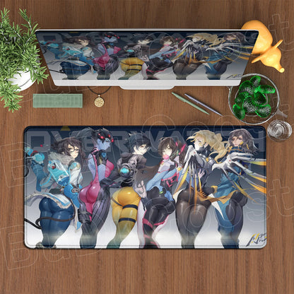 Produit gaming premium Fraquane, Large XXL DIY Cool  Overwatch Mouse Pad Keyboard Table Gaming Accessories Non-Slip Rubber Edge locking spped Laptop Rug desk Mat, équipement gamer