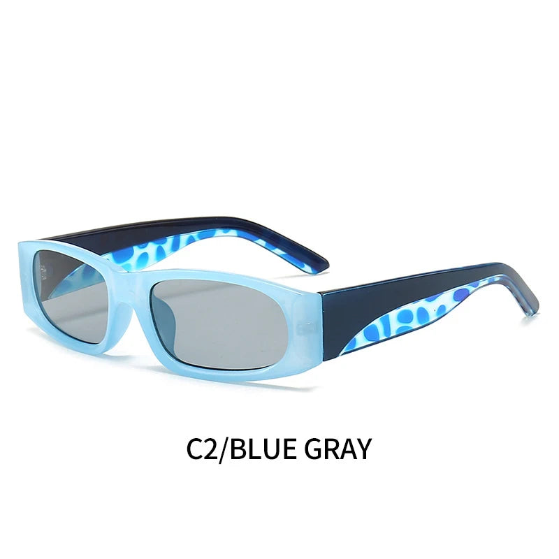 Ochelari de soare negri cu ramă îngustă în stil hip-hop, ochelari de soare retro pentru bărbați, de culoare portocaliu, UV400