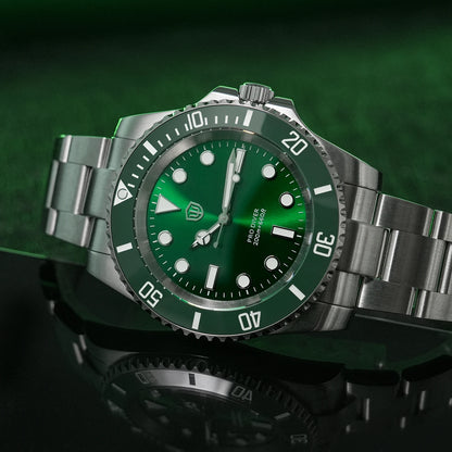 Watchdives WD1680Q V2 Men Watch VH31 Sweep Second Quartz Movement AR Sapphire Luminous BGW9 20Bar Waterproof Steel Wristwatches