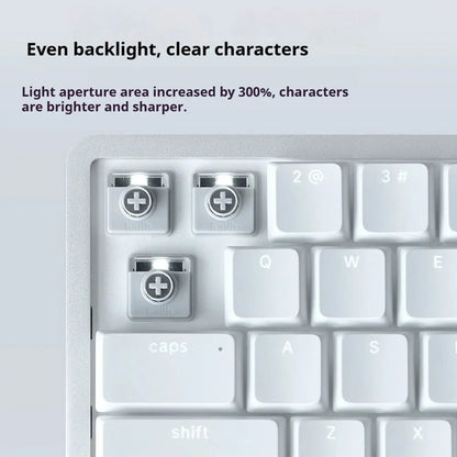 Lofree FLOW2 Mechanische Tastatur fürs Business-Büro, kabellos per Bluetooth und kabelgebunden, leiser und sanfter Klang, kompatibel, geräuscharm, Aluminiumgehäuse