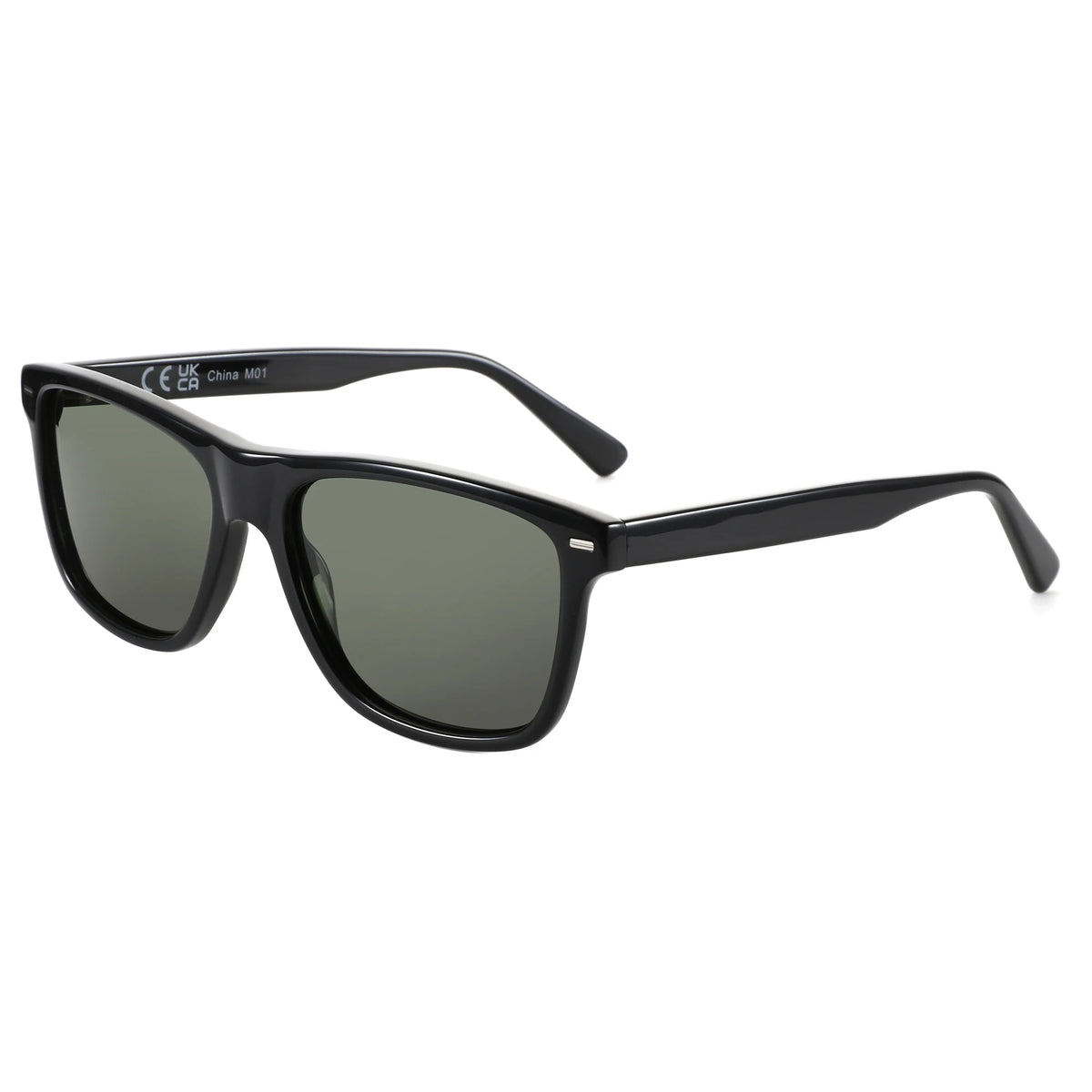 ZENOTTIC Ochelari de soare polarizați la modă, protecție UV400, ochelari de soare pătrați din acetat, design clasic, pentru femei și bărbați