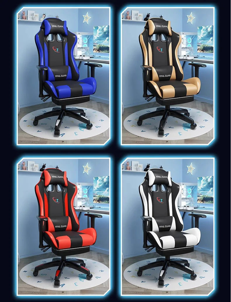 Gaming Chair Computer Chair Comfortable Reclining Seat Game LIVE Dormitory Student Home Sedentary Ergonomics