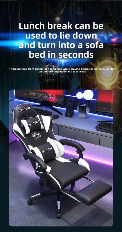 Ergonomická herná stolička do domácej kancelárie na dlhé hodiny, pre streamerov, nastaviteľná, polohovateľná, ľahká a odolná