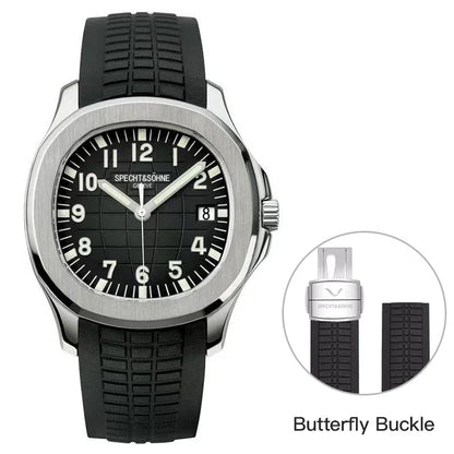 Specht&Sohne 40MM Men's Watches Mechanical Watch Japan Miyota 8215 Movt Rose Gold Stainless Steel Classic 5167 Watch Waterproof
