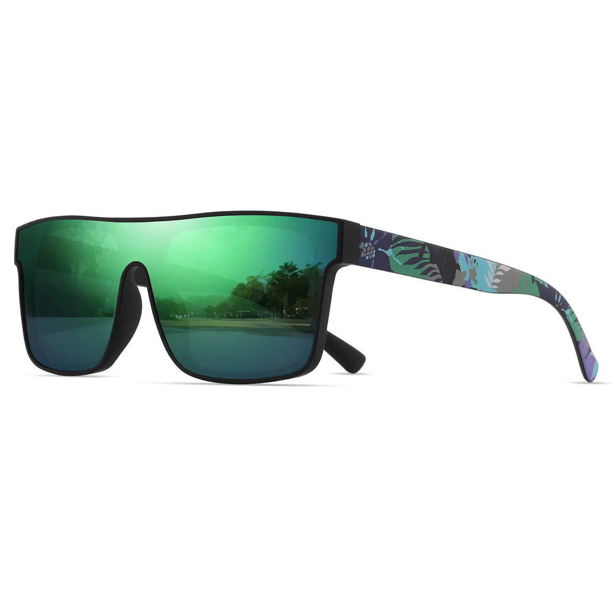 Ochelari de soare sport clasici, pătrați și la modă – brațe cu model, unisex, pentru ciclism, drumeții, călătorii – cadoul perfect