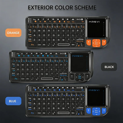 MRSVI Mini Keyboard A8 PLUS,Backlit 2.4GHz&Bluetooth5.0 Wireless Keyboard with Touchpad for Android TV Box,Mac,Laptop,Windows