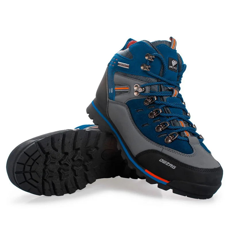 Men's Climbing Shoes, Outdoor Fashion Anti-Slip Wear-Resistant Hiking Boots, Comfortable Waterproof Snow Walking Travel Sports Shoes