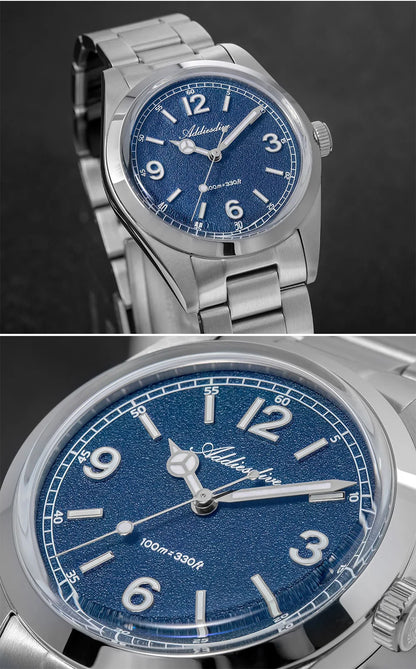 ADDIESDIVE 36mm Orologio da uomo in offerta AD2518, vetro bombato, acciaio inox 316L, impermeabile 100m, al quarzo