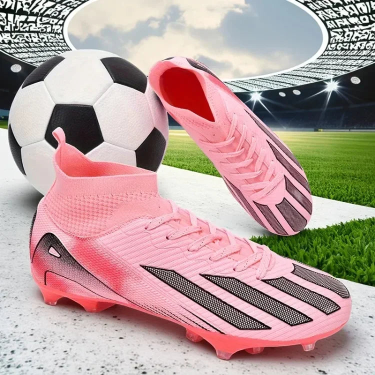 Men's New TF Football Boots Sneakers Society Turf Grass Ultralight Male Soccer Shoes Comfortable Ankle Football Shoes Futsal Fast