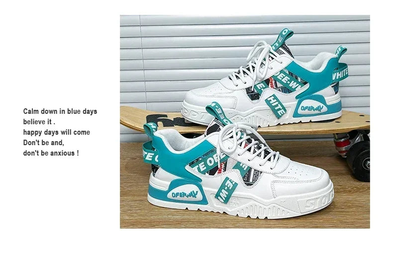 Sapatilhas de skate para homem, verão, em pele, casuais, moda, outdoor, corrida, desporto, caminhada, ténis, plataforma, designer, luxo