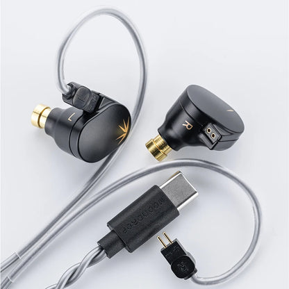 MOONDROP CHU II CHUII DSP Dynamic Driver In-Ear Earphone IEMs HiFi Music Earbuds with 0.78mm Interchangeable Cable Wired Headset