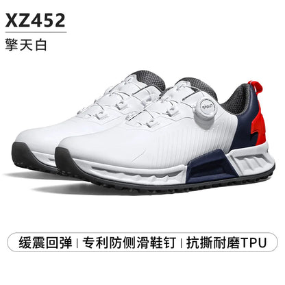 PGM Golf Shoes Men's Cushioning Rebound Sneakers, Knob Men's Shoes, Wear-Resistant TPU Waterproof Shoes