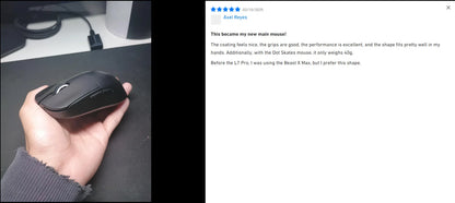 MCHOSE L7 Wireless Gaming Mouse L7 Ultra PAW3395 26K Sensor Dual 8K Polling 39g Ultra-Lightweight2.4GHz RF/BT/Wired Tri-Mode