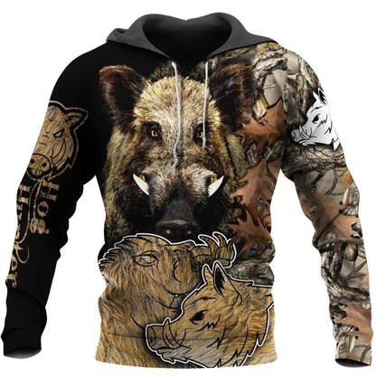 Hoodies de Outono com Leão e Lobo, Pele de Tigre Branco, Impressão 3D Integral, Sweatshirt de Homem Unissexo com Fecho, Casaco Casual de Pulôver