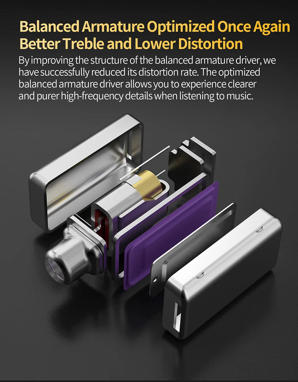 Cuffie cablate in-ear KZ ZSN Pro 2 Hybrid – Auricolari 1BA+1DD HiFi con bassi, cancellazione del rumore e microfono