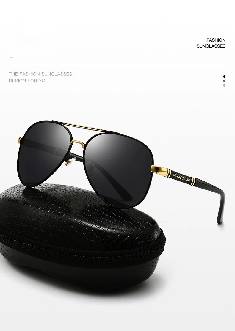 Ochelari de soare clasici Big Pilot pentru bărbați și femei, de lux, din metal, negri, de aviație, ochelari de soare pentru bărbați, la modă, pentru condus și vacanță, UV400, ochelari de protecție