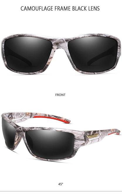 Ochelari de soare LOISRUBY cu lentile polarizate, camuflați, pentru ciclism, șofat, activități în aer liber, protecție Tacakle, sport, pescuit și alergare