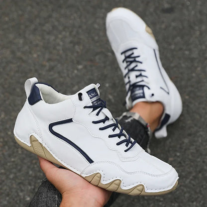 Men's Casual Shoes Comfortable High-end Leather Fashionable Casual Loafers Walking Sports Shoes Facon Designer Shoes 2025