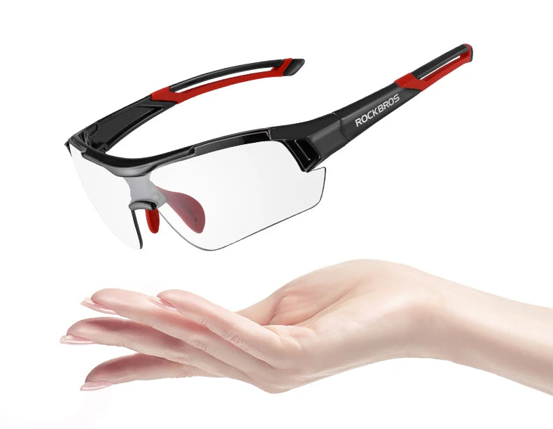 Ochelari de ciclism fotocromatici ROCKBROS, ochelari de soare pentru biciclete și sporturi în aer liber, ochelari cu schimbare de culoare, ochelari pentru MTB și biciclete de șosea, ochelari de protecție pentru biciclete