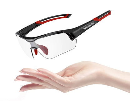 Ochelari de ciclism fotocromatici ROCKBROS, ochelari de soare pentru biciclete și sporturi în aer liber, ochelari cu schimbare de culoare, ochelari pentru MTB și biciclete de șosea, ochelari de protecție pentru biciclete