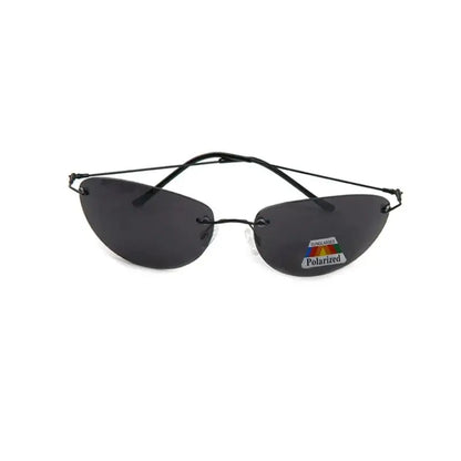 Ochelari de soare polarizați din titan, în stilul Neo din „Matrix”, ultralegeri, fără ramă, pentru bărbați, destinați conducerii, cu design de marcă – Oculos De So
