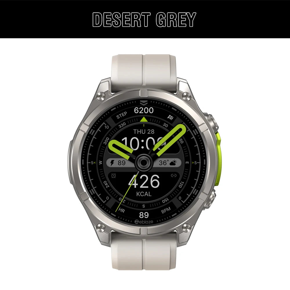 New Zeblaze VIBE 8 AMOLED Display Built-in Flashlight Smartwatch Sapphire Lens Make/Receive Calls HR/BP Monitoring Smart Watch