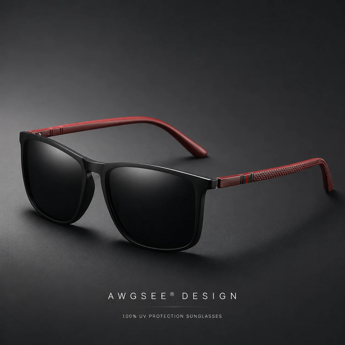 Ochelari de soare polarizați clasici, pătrați, unisex, UV400, ușori, pentru condus, pescuit, activități în aer liber și călătorii