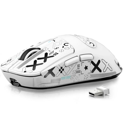 ATTACK SHARK X3/X3PRO 4K/8K bezdrôtová herná myš, 26K DPI, tri režimy pripojenia (káblové/2.4GHz/BT5.2), ľahká konštrukcia, senzor PAW3395 pre hráčov