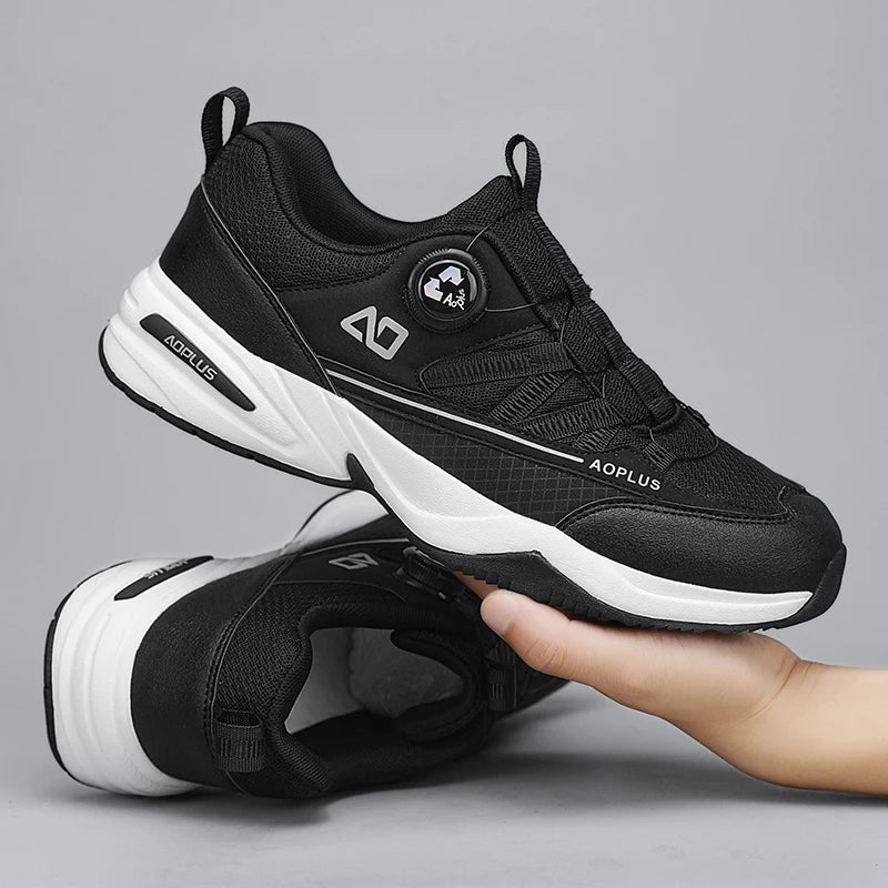 New Fashionable Hiking shoes, Comfortable and Breathable Men's Casual sports shoes, Outdoor walking shoes, black and Gray colors