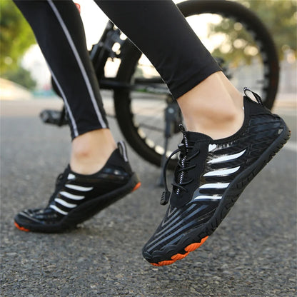 Sapatos Aquáticos Unissexo de Secagem Rápida para Homem e Mulher, Coloridos, para Praia, Natação, Surf e Beira-Mar, Ténis Aquáticos para Casal, Descalços, para Caminhada em Riachos