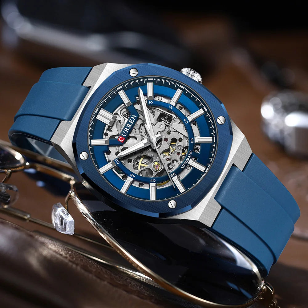2025 CURREN New Men Mechanical Watch Luxury Sapphire Glass Automatic Watch 41MM Stainless Steel Watch for Men