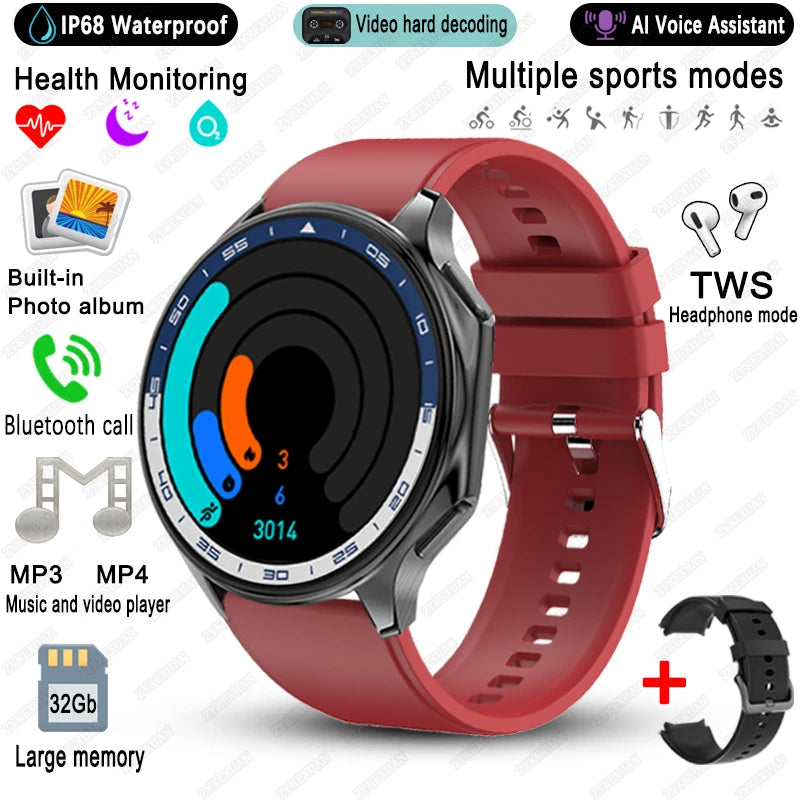 2025 New For OPPO Watch X High-End Business Watch Men 32Gb Memory Video Playback Smart Watch Sports Fitness Waterproof Bracelet
