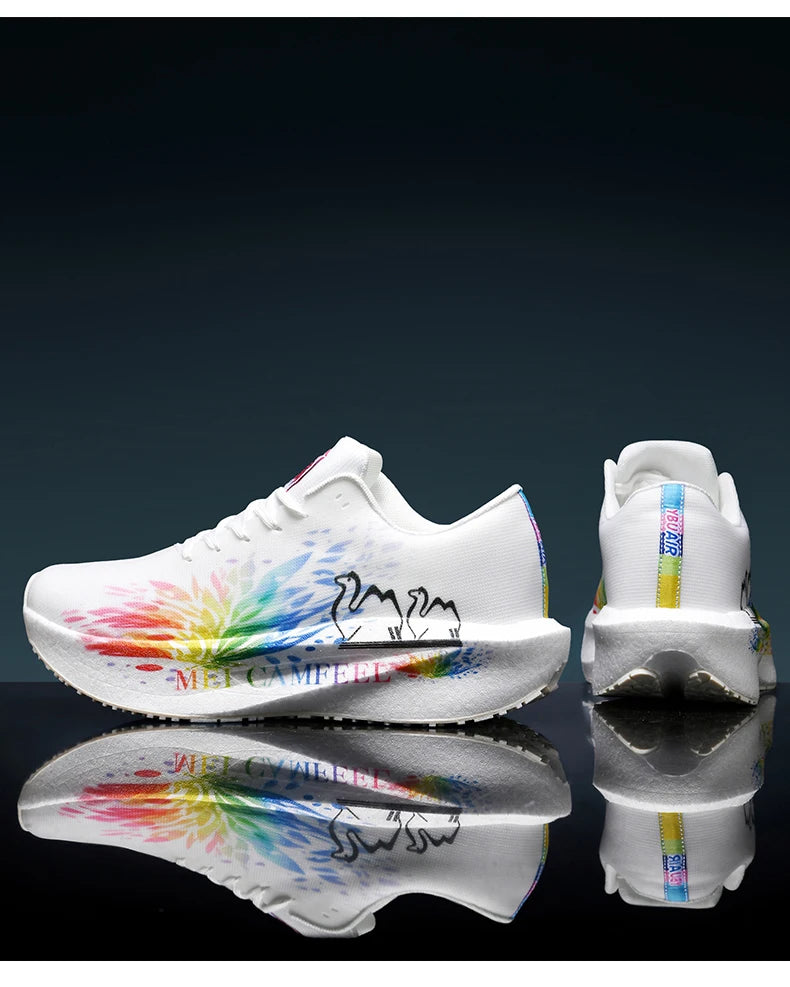 2026 New Eagle Pattern Running Shoes Carbon Plate Marathon Sports Shoes Ultra-Light Breathable Cushioning Training Running Shoes