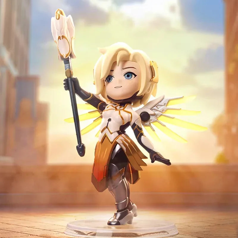 POP MART Overwatch Play of The Game Series Original Blind Box Surprise Mystery Box Cute Anime Action Figure Ornaments Figurines
