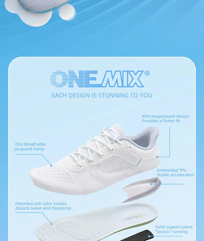 „ONEMIX YUE SHUANG“ vyriški bėgimo bateliai su oro pagalvėmis, sportiniai poriniai bateliai, sportiniai bėgimo bateliai, lauko moteriški ėjimo sportiniai bateliai
