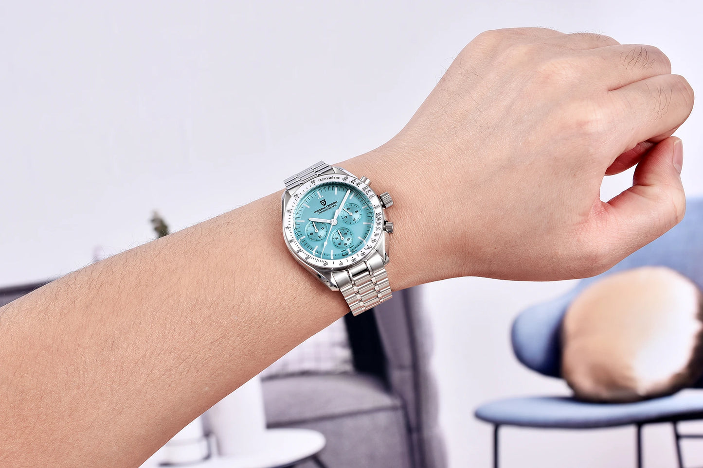 PAGANI DESIGN 2026 New Mens Watches Panda Moon Watch Luxury Quartz Watch For Men Automatic Date Sport Chronograph Wristwatch Men