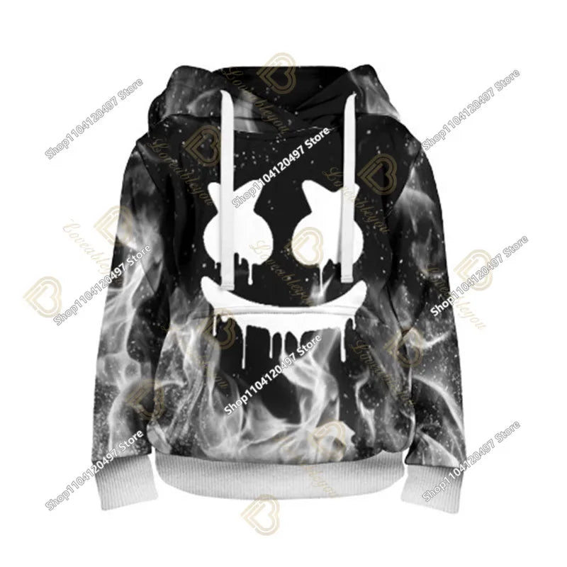 Sweatshirt med Fortnite-tryck för barn 2-14Y, huvtröja för pojkar och flickor, Harajuku-modejacka, barnkläder för spel och cosplaykostym