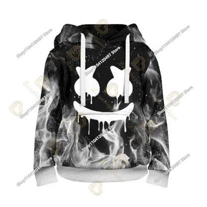 Sweatshirt med Fortnite-tryck för barn 2-14Y, huvtröja för pojkar och flickor, Harajuku-modejacka, barnkläder för spel och cosplaykostym