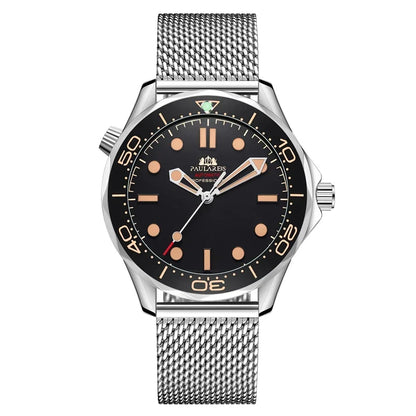 Automatic Watches for Men Mechanical Self Wind Net Stainless Steel Nylon Strap Luxury New Limited Reloj Hombre Baratos