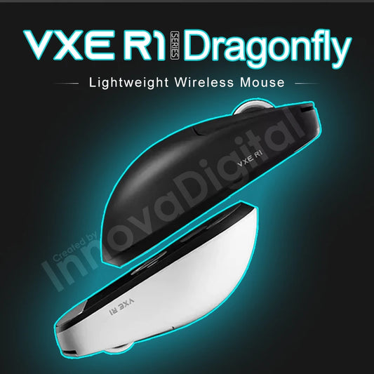 ATK VXE Dragonfly R1 Pro MAX Wireless Gaming Mouse, PAW3395 Lightweight Esports Mouse, Rechargeable 26,000 DPI FPS Gaming Mouse