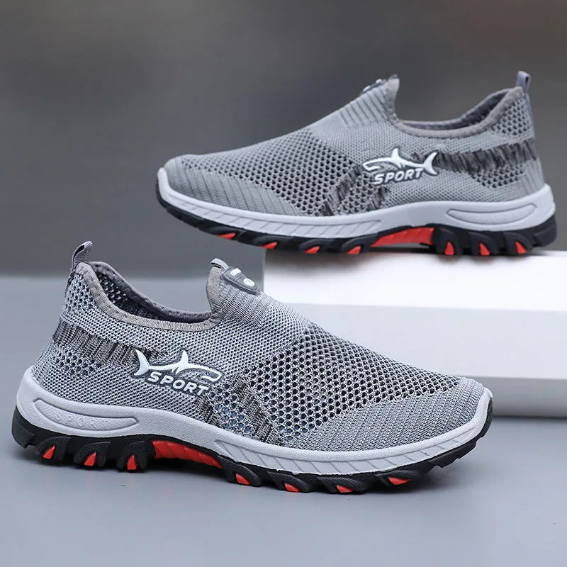 Zomerse herensneakers sportieve mesh herenschoenen ademende sportschoenen canvas lichtgewicht sneakers goedkope schoenen uitverkoop