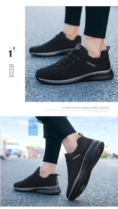 Men's Running Shoes Breathable Light Comfortable Men's Casual Shoes Tennis Outdoor Slip-On Walking Sneakers